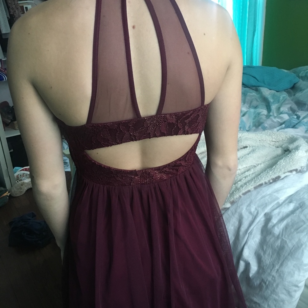 Maroon/Gold Homecoming/Prom Dress!